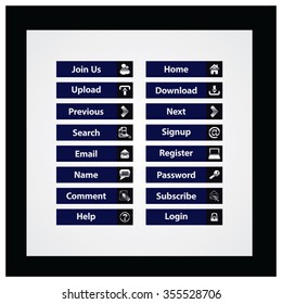 Web Design buttons Theme