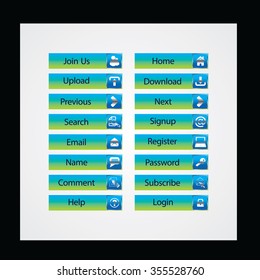 Web Design buttons Theme