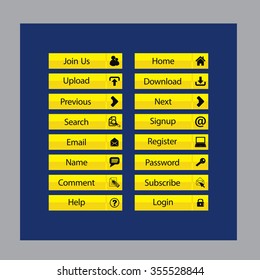 Web Design buttons Theme