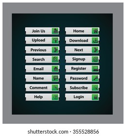 Web Design buttons Theme