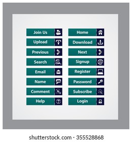 Web Design buttons Theme