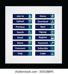Web Design buttons Theme