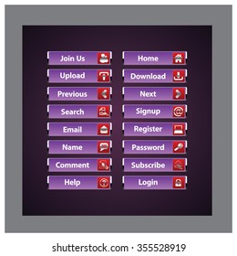 Web Design buttons Theme