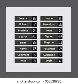 Web Design buttons Theme