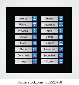 Web Design buttons Theme