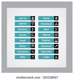 Web Design buttons Theme