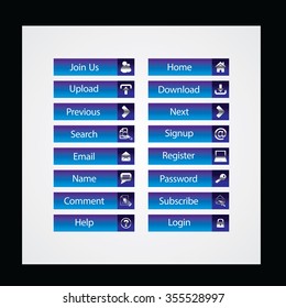 Web Design buttons Theme