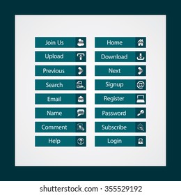 Web Design buttons Theme