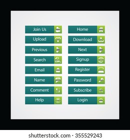 Web Design buttons Theme