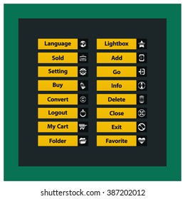 Web Design buttons Theme
