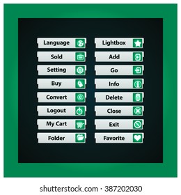 Web Design buttons Theme