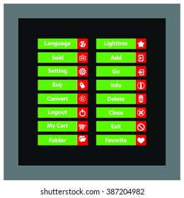 Web Design buttons Theme