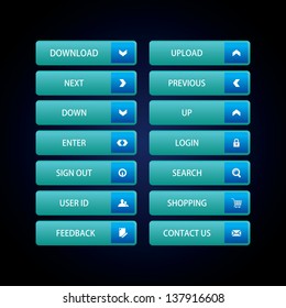 Web Design buttons Theme,colorful web designing elements