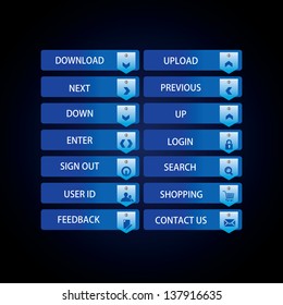 Web Design buttons Theme,colorful web designing elements