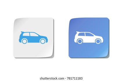 Web design of car icon