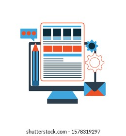 Web design concept - Illustration