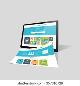 Web design concept vector illustration
