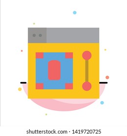 Web, Design, Designer, Tool Abstract Flat Color Icon Template