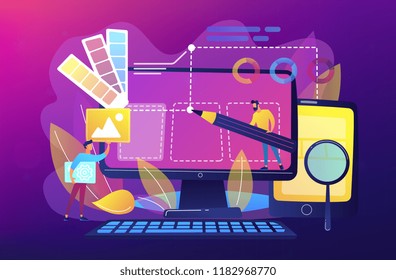 Web design development concept vector illustration