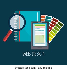 Web design development graphic illustration, vector eps10