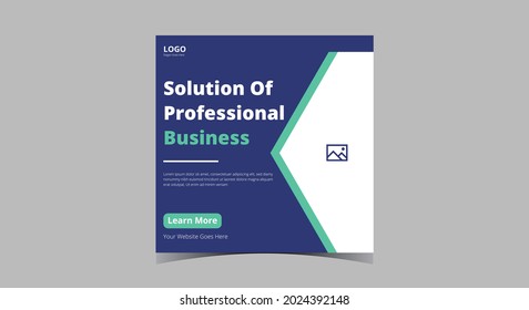 Web design and development social media post. Web design service promotion social media post design