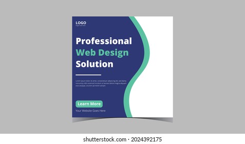 Diseño web y publicación de desarrollo de medios sociales. Promoción de servicios de diseño web diseño de publicaciones en redes sociales