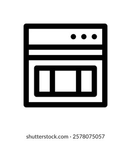 Web design. Editable stroke vector icon.