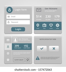 Web Design Element Frame Template. Eps 10