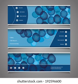 Web Design Elements - Header Design with Circles