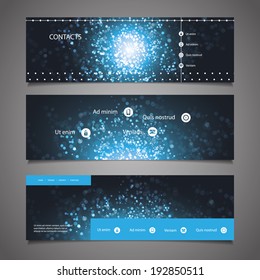 Web Design Elements - Header Design - Universe Theme