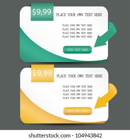 Web design elements. Part 2.Vector.