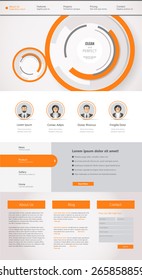 Web design elements, Website template.Vector Eps 10 