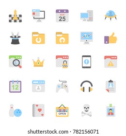 Web Design Flat Colored Icons 10