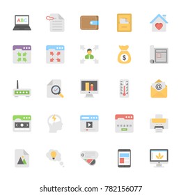 Web Design Flat Colored Icons 9