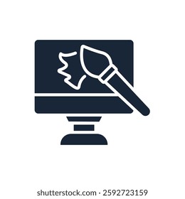 web design icon collection .design style with background