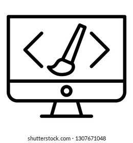 web design icon design with creative modern concept and black and white outline style logo shape for pictogram, website, ecommerce, satartup, web button design vector eps 10