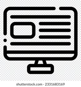 Web Design Icon. Digital marketing concept. Outline icon