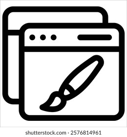 Web Design Icon Element For Design