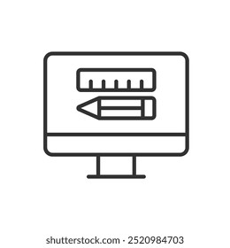 Icono De Diseño web - Lápiz Y Regla