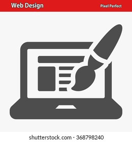 Web Design Icon. Professional, pixel perfect icons optimized for both large and small resolutions. EPS 8 format.