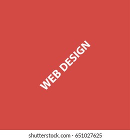 web design icon. sign design. red background