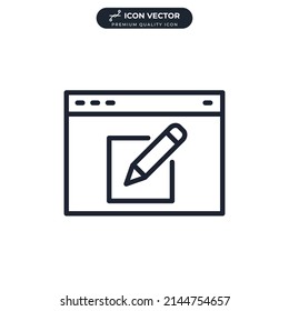 web design icon symbol template for graphic and web design collection logo vector illustration