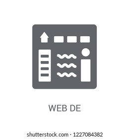 Web design icon. Trendy Web design logo concept on white background from Programming collection. Suitable for use on web apps, mobile apps and print media.