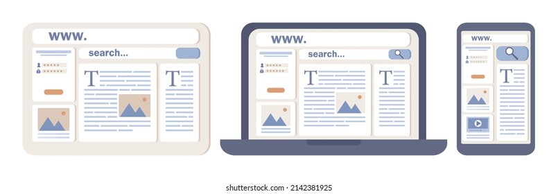 Web design icon. User interface development concept. Mobile app design and optimization. Website layout online service or platform. Vector flat illustration