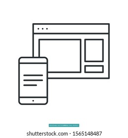 Web design icon vector illustration logo template for many purpose. Isolated on white background.