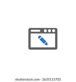 Web design icon. (vector illustration)