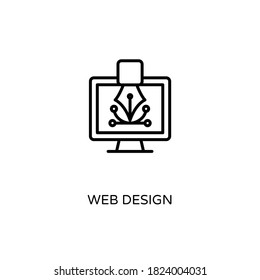 Web Design Icon In Vector. Logotype