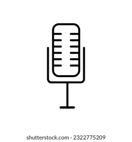 Web design icon. Voice vector icon, Microphone vector icon illustration, Record. Microphone - recording Studio Symbol. Retro microphone icon 