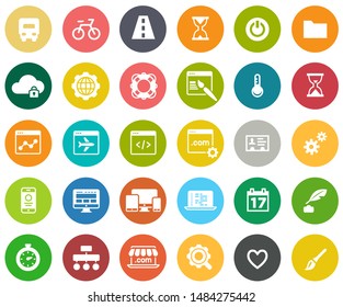 Web-Design-Symbole, grafische Website-Entwicklung, Computer-Internetsymbole