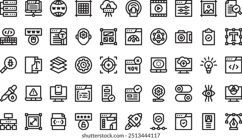 Web design icons High-Quality Vector Icons Collection with Editable Stroke. Ideal for Professional and Creative Projects.